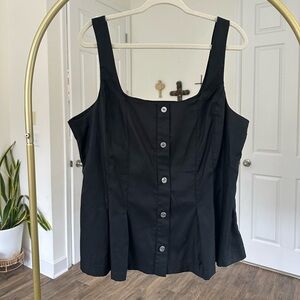 Banana Republic Black Sleeveless Blouse